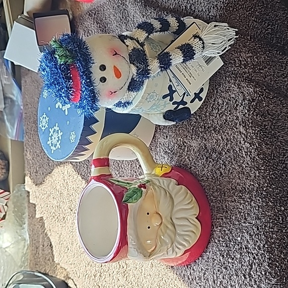 Santa and the snowman set 3 piece - Picture 2 of 3